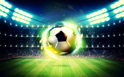 Football Soccer Ball HD, 3d soccer ball, sports, football, soccer, ball, HD wallpaper HD wallpaper