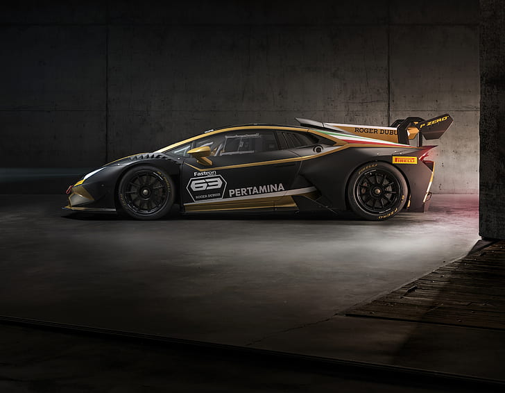 машина, Lamborghini, спорткар, диски, Huracan, Супер Trofeo Evo Collector, HD обои