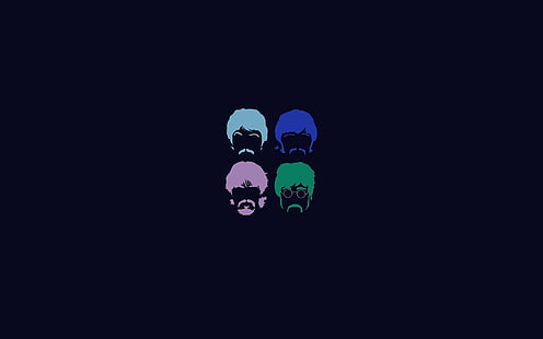 Die Beatles Art Faces, Beatles, HD-Hintergrundbild HD wallpaper