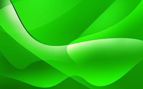 green wallpaper, abstract, green, shapes, HD wallpaper HD wallpaper