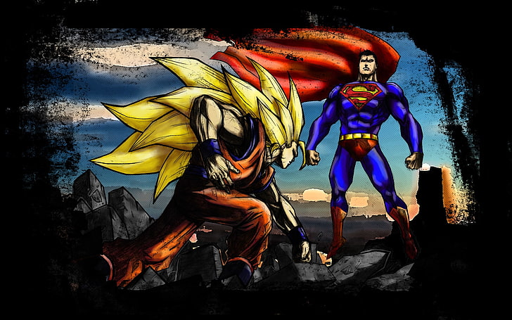Superman Goku Dragon Ball Z 1680 x 1050 Anime Dragonball HD Kunst, Goku, Superman, HD-Hintergrundbild