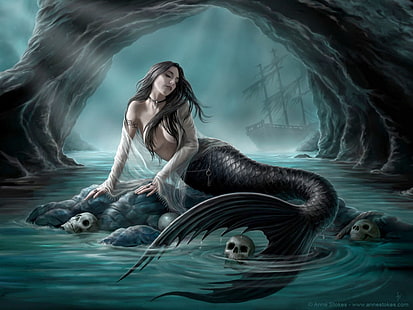 Tato Sirine Laut Fantasi Tato Mermaid 947621, Wallpaper HD HD wallpaper