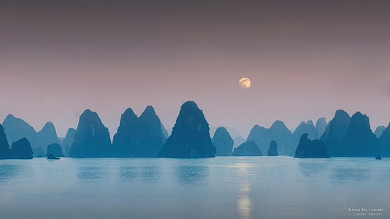 Bahía de Halong, Vietnam, Asia, Fondo de pantalla HD HD wallpaper