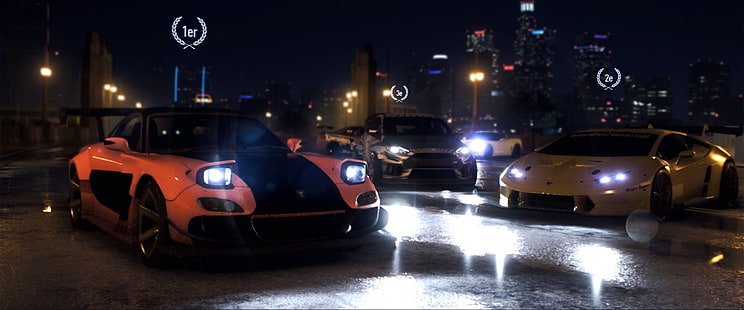 rotes und schwarzes Coupé, Mazda Rx7, Tokio Drift, Need for Speed, Multiplayer, HD-Hintergrundbild HD wallpaper