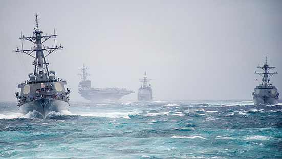 военни, флот, кораб, самолетоносач, военноморски сили на САЩ, HD тапет HD wallpaper