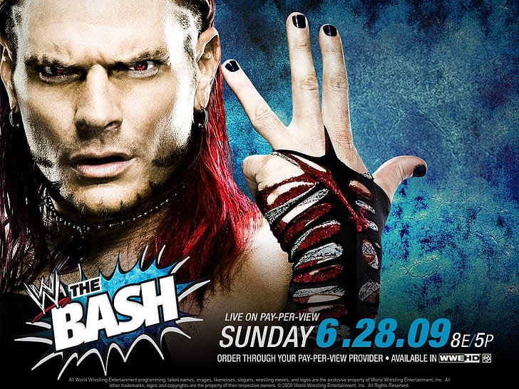 jeff hardy sports jeff hardy (not actual poster 4 the bash) Sports Wrestling HD Art , sports, wrestling, WWE, jeff hardy, the bash, HD wallpaper