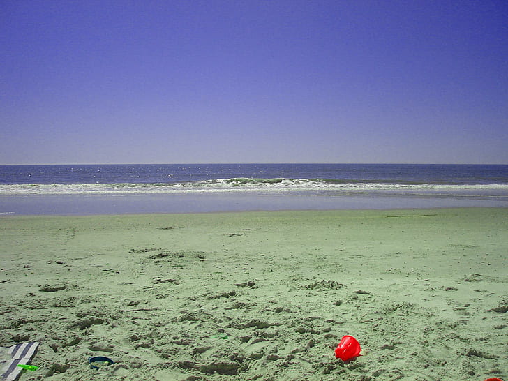 뭔가 다른 해변, 바다, 홀든 비치, 3D 및 초록, HD 배경 화면