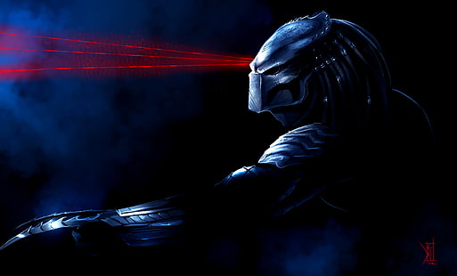 Predator Vs Alien fond d'écran numérique, masque, Predator, lasers, art, par TheRisingSoul, Wolf Predator, Fond d'écran HD HD wallpaper
