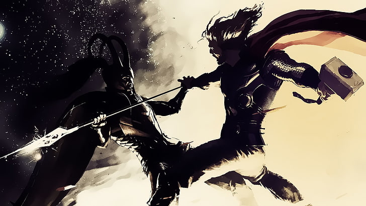 Loki, Thor, Wunder-Comics, HD-Hintergrundbild