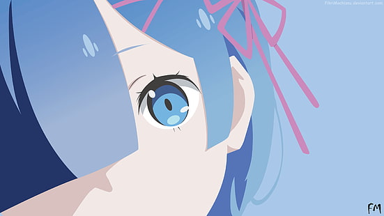 Re: Zero Kara Hajimeru Isekai Seikatsu, anime, Rem (Re: Zero), anime dziewczyny, Tapety HD HD wallpaper