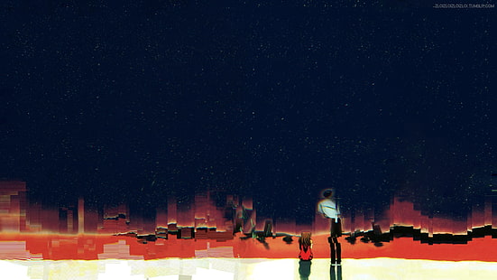бъг изкуство, абстрактно, аниме, Neon Genesis Evangelion, HD тапет HD wallpaper