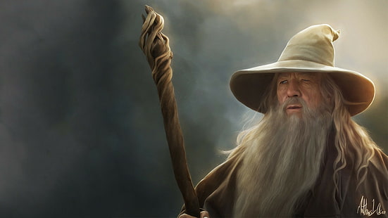 Gandalf, movies, The Lord of the Rings, wizard, HD wallpaper HD wallpaper