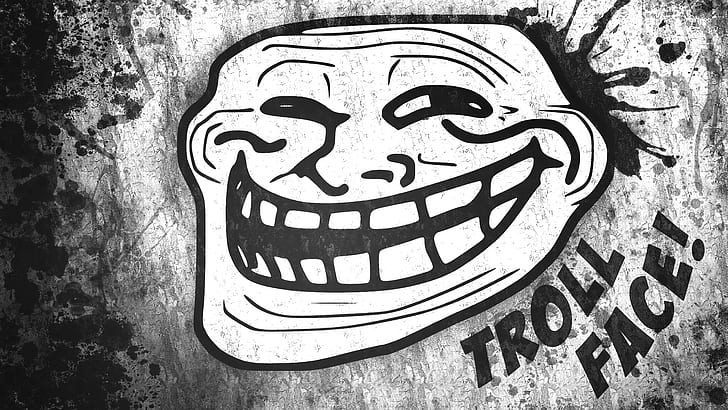 Troll, Face, Funny, Drawing, troll, face, funny, drawing, HD wallpaper