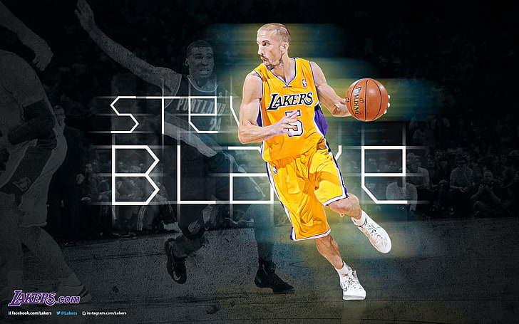 Steve Blake-NBA Los Angeles Lakers sezon 2012-13 .., tapeta Lakers, Tapety HD