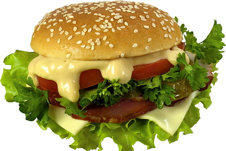 Ymmy Burger, keren, cepat, enak, makanan, 3d, dan abstrak, Wallpaper HD HD wallpaper