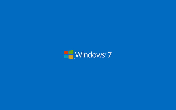 Windows 7, Microsoft Windows, sistem operasi, minimalis, latar belakang sederhana, logo, Wallpaper HD