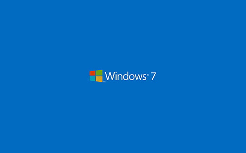 Windows 7, Microsoft Windows, sistema operativo, minimalismo, sfondo semplice, logo, Sfondo HD HD wallpaper