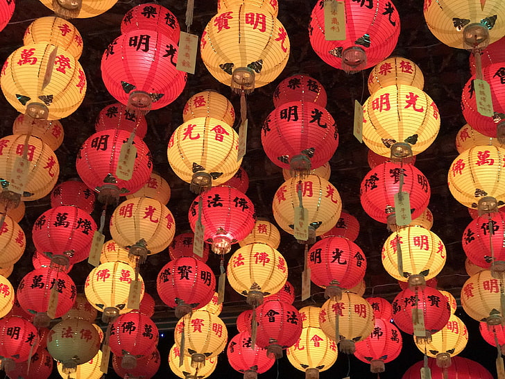 chinese lanterns, lantern, lanterns, HD wallpaper