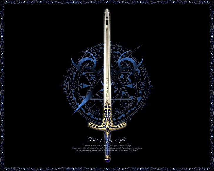 épée, art fantastique, Fate / Stay Night, Fond d'écran HD