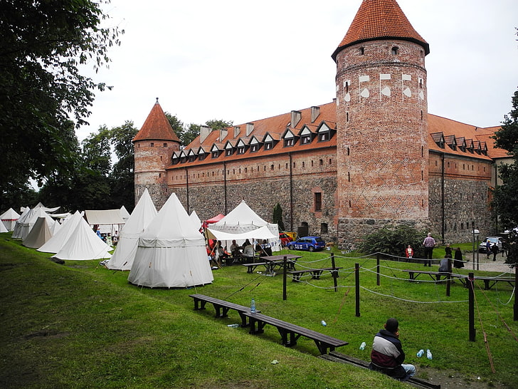 Bytów, castello, Polonia, Ordine Teutonico, Polacco, Sfondo HD