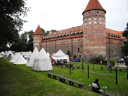 Битов, замък, Полша, Тевтонски орден, полски, HD тапет HD wallpaper