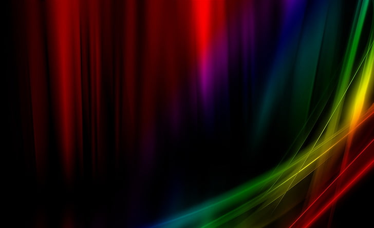 Rainbow Aurora Vista, wielokolorowa tapeta artystyczna 3D, Windows, Windows Vista, Rainbow, Aurora, Vista, Tapety HD