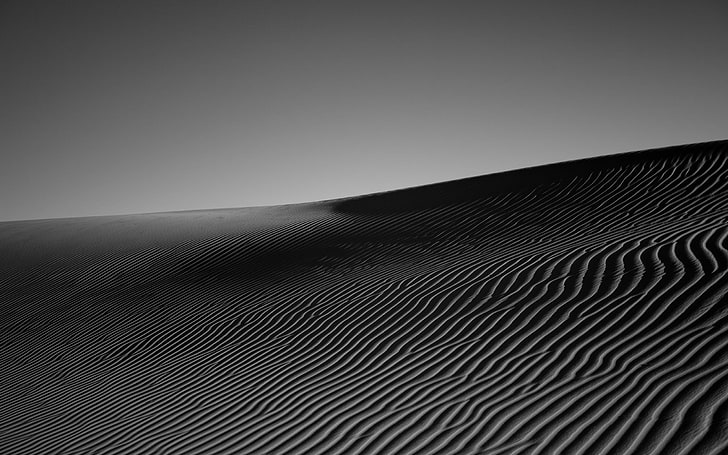 Grayscale photo of desert, desert, sand, monochrome, bw, HD wallpaper |  Wallpaperbetter