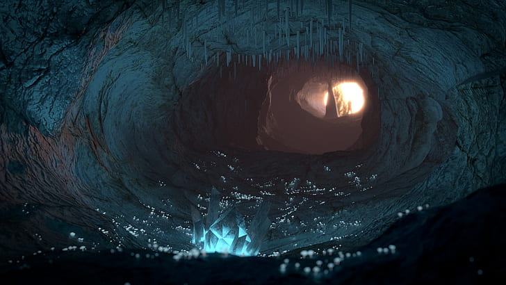 Mixer, Höhle, Kristall, HD-Hintergrundbild