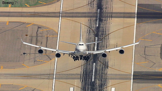 747, flygplan, trafikflygplan, flygplan, boeing, boeing 747, plan, transport, HD tapet HD wallpaper