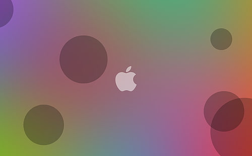 Apple Bubble, компютри, Mac, macos, apple, ios, tvos, idevice, bubble, цветни, HD тапет HD wallpaper