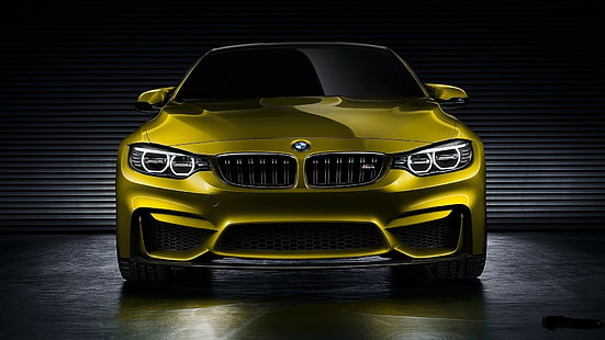 BMW M4, car, BMW, German cars, garages, HD wallpaper HD wallpaper