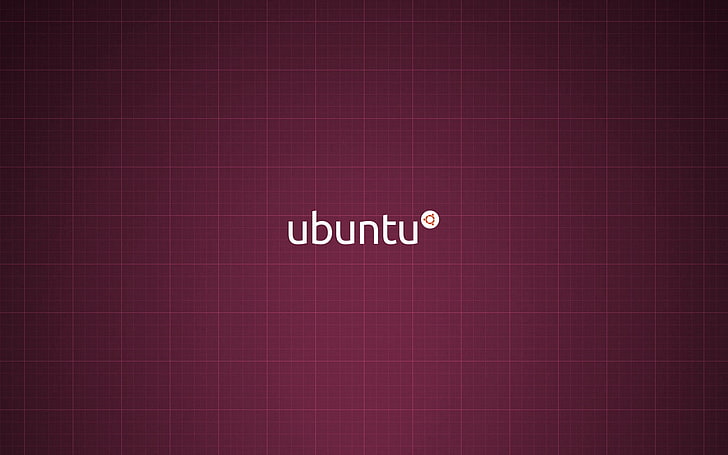 Ubuntu logo, purple, minimalism, linux, ubuntu, HD wallpaper