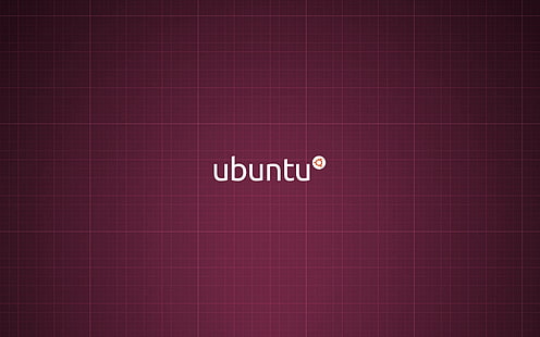 Ubuntuロゴ、紫、ミニマリズム、Linux、ubuntu、 HDデスクトップの壁紙 HD wallpaper