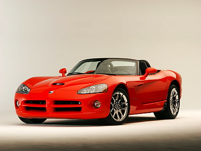 Dodge Viper, red dodge convertible sports coupe, dodge, viper, Wallpaper HD HD wallpaper