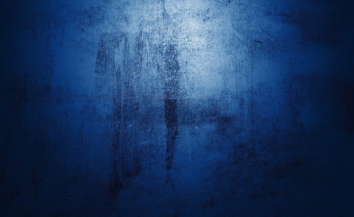 Muro de hormigón azul, artístico, Grunge, azul, muro, hormigón, Fondo de pantalla HD