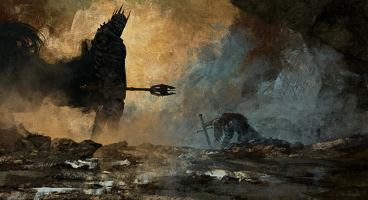 seni fantasi, Sauron, Penguasa Cincin, Wallpaper HD