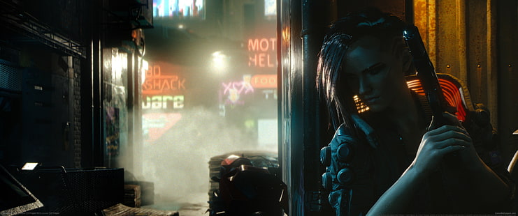 video games, cyberpunk, Cyberpunk 2077, ultrawide, ultra-wide, HD wallpaper HD wallpaper