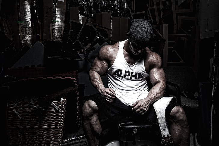 pose, muscle, athlete, Bodybuilder, Biceps, HD wallpaper