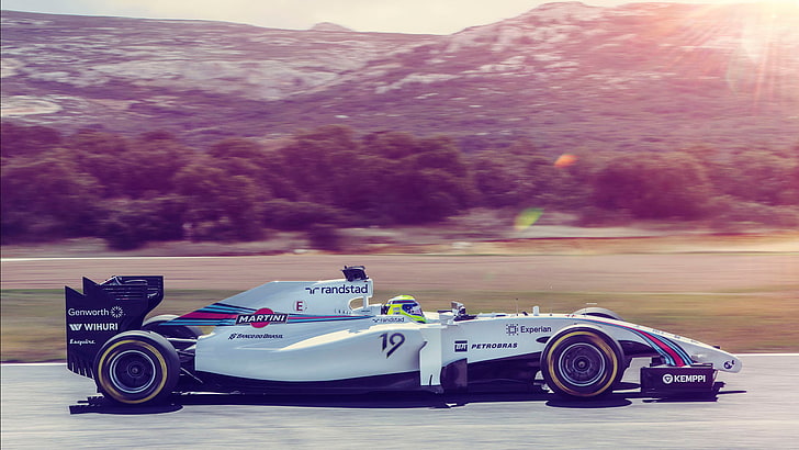 vit formel ett, formel 1, Felipe Massa, racerbilar, fordon, sport, HD tapet