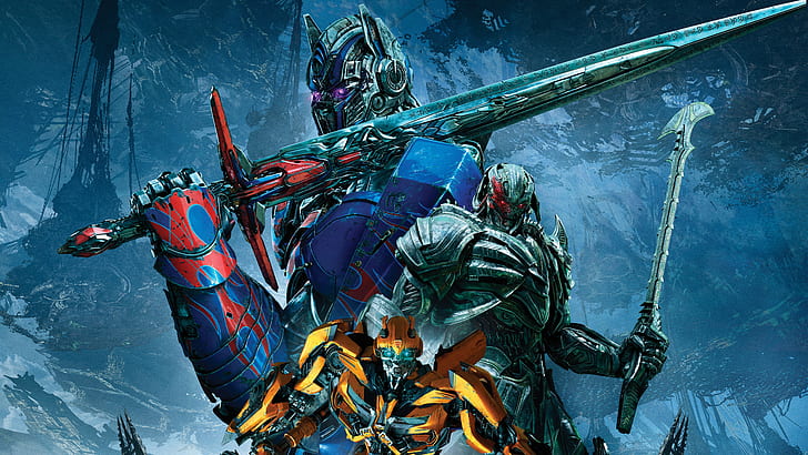 5K, Hummel, Megatron, Optimus Prime, Transformers: Der letzte Ritter, HD-Hintergrundbild