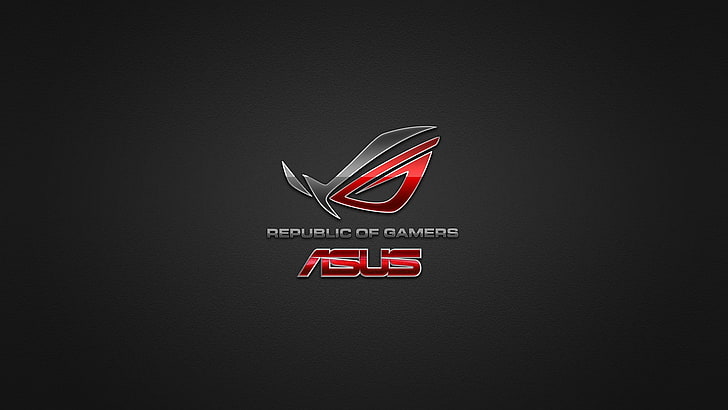 Republic of Gamers Asus logo, asus, rog, hd dark, HD wallpaper