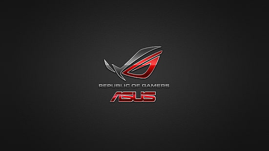 Logo Republic of Gamers Asus, asus, rog, hd dark, Wallpaper HD HD wallpaper