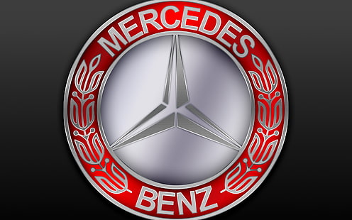 Mercedes Benz Logo, логотип, HD обои HD wallpaper