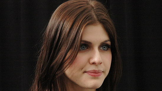 Александра Даддарио, женщины, брюнетка, лицо, голубые глаза, актриса, HD обои HD wallpaper