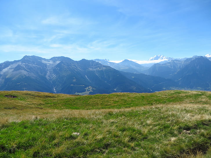 Szwajcaria, lodowiec Aletsch, Rideralp, góry, Tapety HD