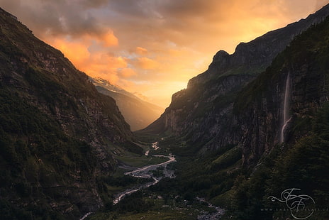 Landschaft, Max Rive, Natur, Himmel, Sonnenlicht, Berge, HD-Hintergrundbild HD wallpaper