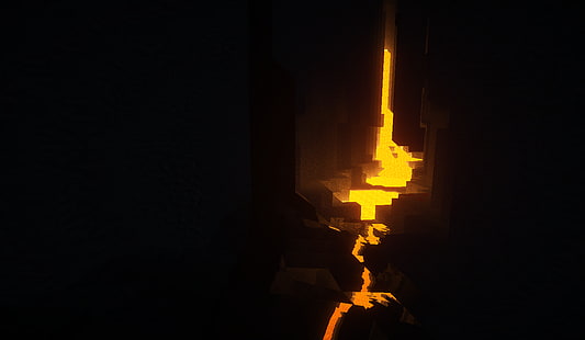 schwarz, gold, minecraft, HD-Hintergrundbild HD wallpaper