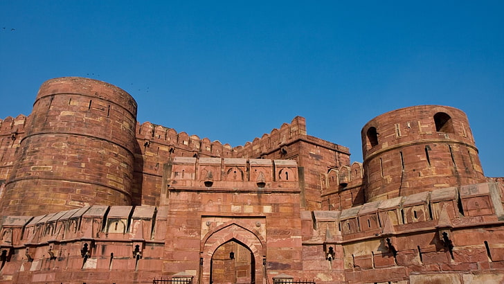 Châteaux, Fort d'Agra, Fond d'écran HD