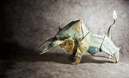 กระดาษ origami วัว, วอลล์เปเปอร์ HD HD wallpaper