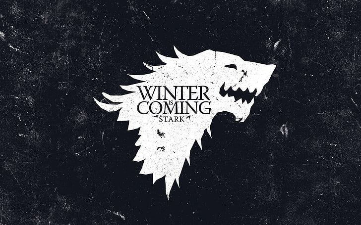 Winter is Coming Stark-logotyp, Game of Thrones, House Stark, sigils, TV, HD tapet